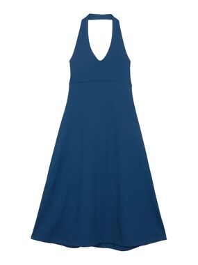 PATAGONIA Morning Glory Halter Tie Back Dress Tinted Ice Teal
